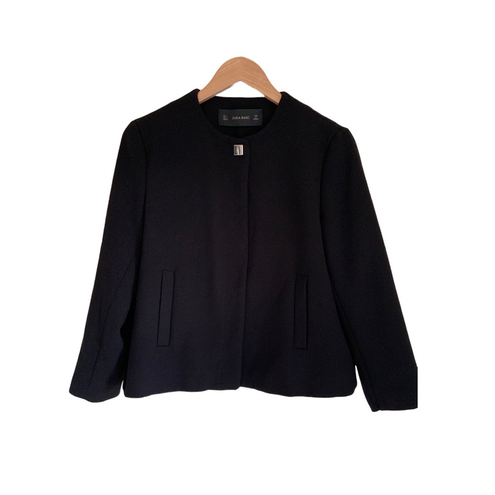 Zara Basic Black Blazer Size L